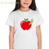 أطفال tirt for t-shirt boys red apple kid clothing clothing clother girl kawaii print print tee tee
