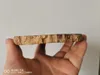 Objetos decorativos Figuras 4,49 "de madeira petrificada em torno do espécime fóssil MadaGascardecorative