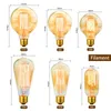 Retro Edison Light Bulb E27 220V 40W A19 A60 ST64 T10 T45 T185 T125 G80 G95 G125 Филамент Винтажный ампул Лампа лампы H220428