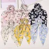 Boheemse print elastische haarbanden voor vrouwen meisjes strik scrunchies hoofdband haar banden paardenstaart houder haaraccessoires AA220323