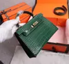5A Kvinnor Designers väskor Klassiska lyxhandväskor Krokodil Läder damer Messenger Bag Pure Color Axel ryggsäck Kellys handbag01