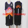 The Finals Patch Basketball Valley Devin Booker Jersey 1 Chris Paul Jerseys 3 DeAndre Ayton 22 Czarno -Biała Purple Orange Men