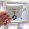 925 Silver Fit Pandora Charm 925 Pulsera Azul Verde Rosa Oval Cabochon charms set Colgante DIY Fine Beads Jewelry