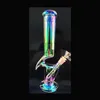 Colorful Beaker Glass Bong Ice Downstem Perc Hookahs Water Pipes Heady Dab Rigs Smoke Pipe Bubbler Shisha Dabber