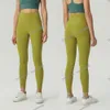 LUU Dames Leggings Designer Luxe Trainingspakken Kleding Yoga Broek Dames Strakke Sport Hoge Taille Slank Dubbelzijdig Geborsteld Naakt Dames meisjes joggers hardlopen