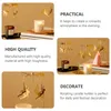 Candle Holders Set Desktop Adornment Storage Plate Tray Rack Golden Beautiful Rotating Bracket CandleCandle HoldersCandle