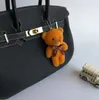 ciondolo peluche siamese teddy bear papillon borsa orso accessori accessori piccolo regalo bambola qixi festival san valentino