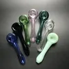 Mini Straight Type Glass Oil Burner Pipes Heady Smoking Pipe 4 Inches Smoking Accessories Color Random