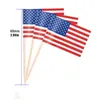 기타 이벤트 파티 용품 24pcs 칵테일 푸드 바 케이크 깃발 일회용 미국 깃발 스틱 토퍼 과일 스테이크 이쑤시개 데코