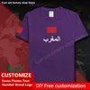 서부 모로코 모로코 모로코 코튼 티셔츠 맞춤형 저지 팬 DIY 이름 번호 브랜드 느슨한 캐주얼 티셔츠 3 월 220616