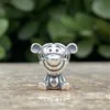 925 Sterling Silber baumelnder Charm-Tiger-Charm, Perlen, passend für Pandora-Charm-Armbänder, DIY-Schmuckzubehör