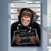 Abstract Nodern Divertente Criminale Scimmia Tela Pittura Poster Stampe Wall Art Animali Immagine per Soggiorno Home Decor Cuadros