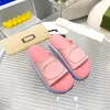 Designer tofflor plattform Sandaler Fashion Letter Women Slides Brand Beach Woman Shoes With Box 35-41