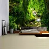 Forest Flow Carpet Wall Hanging Sand Beach Picnic Rug Camping Tent Rugs Pad Home Decor Spread Cloth J220804