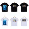 Homens de alta qualidade feminino t camisetas de moda letra de letra imprimida tees mens de manga curta casuais casais casais roupas brancas pretas size size s-xl