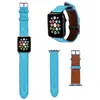 Sangles intelligentes pour Apple Watch Apple bracelet de montre en cuir montres chaîne marque bracelet ceinture accessoires 1 2 3 4 5 6 SE bracelet 38 40 42 44 MM