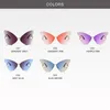 Occhiali da sole 2022 Fashion Metal Shades Butterfly Rimless Women Ocean Lens Occhiali da sole Oversize UV400 Oculos