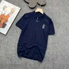 Des créateurs d'été habillent Polo Polos brodés ours à manches courtes T-shirt Half Bears Mens Business Polo Cause Cause O348 #