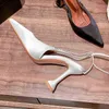 Dress Shoes Pointed Ankles Trip With Satin Sandals 2022 Muyindu New Fairy Satin Hollow Wine Cup Heel High Heels 220606