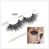 18 couleurs Coloré Cils Vison 3D Faux Cils Naturel Long 25mm Couleur Cils Cils Partie Maquillage Kit couleur Faux Cils En Gros