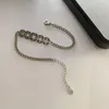 Collegamento, catena PANGJERY 925 Bracciali con francobolli regolabili per le donne Coppie Personalità Regali di gioielli da sposa con monete in rame vintage