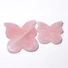 epacket 크리에이티브 나비 자연 Gua Sha Board Massager Holdhand Skin Care Guasha Chinese Butterfly Rose Quartz Scraping Massage1348986