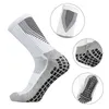 Novos meias de futebol de padrões de escudo de calcanhar homens homens esportes de silicone não deslizamento GRIPL Socks Antideslizante Futbol