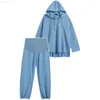 Sleep Lounge Korean Style Maternity Clothing Set Solid Color HoodiesBe J220823