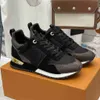 Designerskie trampki RUN AWAY obuwie Retro łączenie Sneaker Mesh mieszane kolory trenerzy mężczyźni kobiety buty ze skóry cielęcej