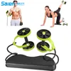 Sport Core Double AB Roller Wheel Fitness Abdominal Oefeningen apparatuur taille afslank trainer thuis gym236e