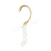 Long Gland Perle Pendentif Clip Boucles D'oreilles Sans Piercing pour Femmes Filles De Mariage Or Couleur Faux Cartilage Oreille Manchette Bijoux