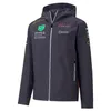 F1 Winter Hoodie Team Mundur Zipper Stand-Up Obroź