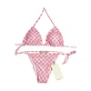 Costumi da bagno firmati Costumi da bagno Bikini Beach Costume da bagno con lacci Abbigliamento donna Costumi da bagno Bikini estivi Spiagge Sport acquatici