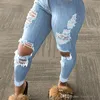 Nouvelle mode femmes jean 2022 printemps et été crayon pantalon Sexy trou gland dames Denim pantalon