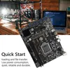 اللوحة الأم BTC Mining Motherboard مع CABLE SATA 12XPCIE إلى USB3.0 بطاقة الرسومات SLOT LGA1151 تدعم DDR4 DIMM Rammotherboards Motherbo