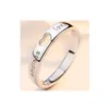 Anneaux de bande 2 pièces/ensembles Zircon coeur correspondant Couple anneaux ensemble pour toujours amour sans fin bague de mariage pour femmes hommes charme saint valentin bijoux GC1230