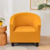 Housse de canapé élastique, couleur unie, extensible, pour siège unique, Club, protection de fauteuil, lavable, 220615