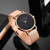 Quartz Watch without Numeral for Men 2022 Casual Simple Stainless Steel Mesh Strap Wristwatch Homme Drop Ship