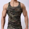 Canotta da uomo Quick Dry Canotta Canotta senza maniche Fitness Camouflage Canotta Bodybuilding Gilet Maschile Abbigliamento traspirante elastico 220331