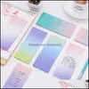 ANMÄRKNINGAR Notepads Office School levererar företag Industrial Kawaii Stationery Sticky Cute Papeleria Memo Pad For Decoration to Do List Mater