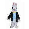 Easter Bunny Mascot Costume Top Quality Cartoon Rabbit Anime theme character Carnival Adult Unisex Dress Christmas Birthday Party Outdoor Outfit