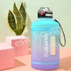 2200ml 플라스틱 물병 대용량 BPA 피트 니스 및 야외 스포츠에 대 한 빨 대와 함께 BPA 무료 누설 물 조끼