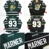 VipCeoMit # 93 Mitch Marner Jersey OHL London Knights CCM Premer 7185 Mitch Marner Hombres 100% bordado cosido Jerseys de hockey sobre hielo Verde Negro