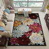 Mattor Creative Flower 3D Printing For Living Room Bedroom Area Rugs Tea Table Carpet Hall Antiskid Mats Mandala Bohocarpets