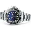 メンズウォッチ43mm D-Blue Ceramic Bezel Deller Sea 126603 126600 126660 Glide Lock Claspを備えたSapphire Cystalステンレス鋼