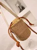 Dames WOODY Grote stromand Tassen Handtassen Designer Woody Totes Schoudertas Strand Cross Body Kus Ronde Gehaakte Portemonnees Mode Topkwaliteit 2022