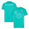2021 Anpassad F1 Car Logo Round Neck Kortärmad t-shirt co-märkta Summer Racing Suit Formel 1 Fans Tooling Plus Size Racing Workkläder