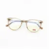 Handgjorda optiska glasögon för män kvinnor retro stil antiblue ljus linsplattplank full ram med box6483853