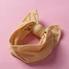 ヘアアクセサリー3pcs/lot baby bows headband for Girls Elastic Bands Infant Kawaiiソフトヘッドラップ幼児ケーブルニットターバンティアラハ。