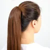 Synthetic Ponytail Hair Long Straight Claw Clip On Ponytails Hair Extension With Natural Look